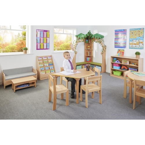 Beechwood Trapezoid Tables