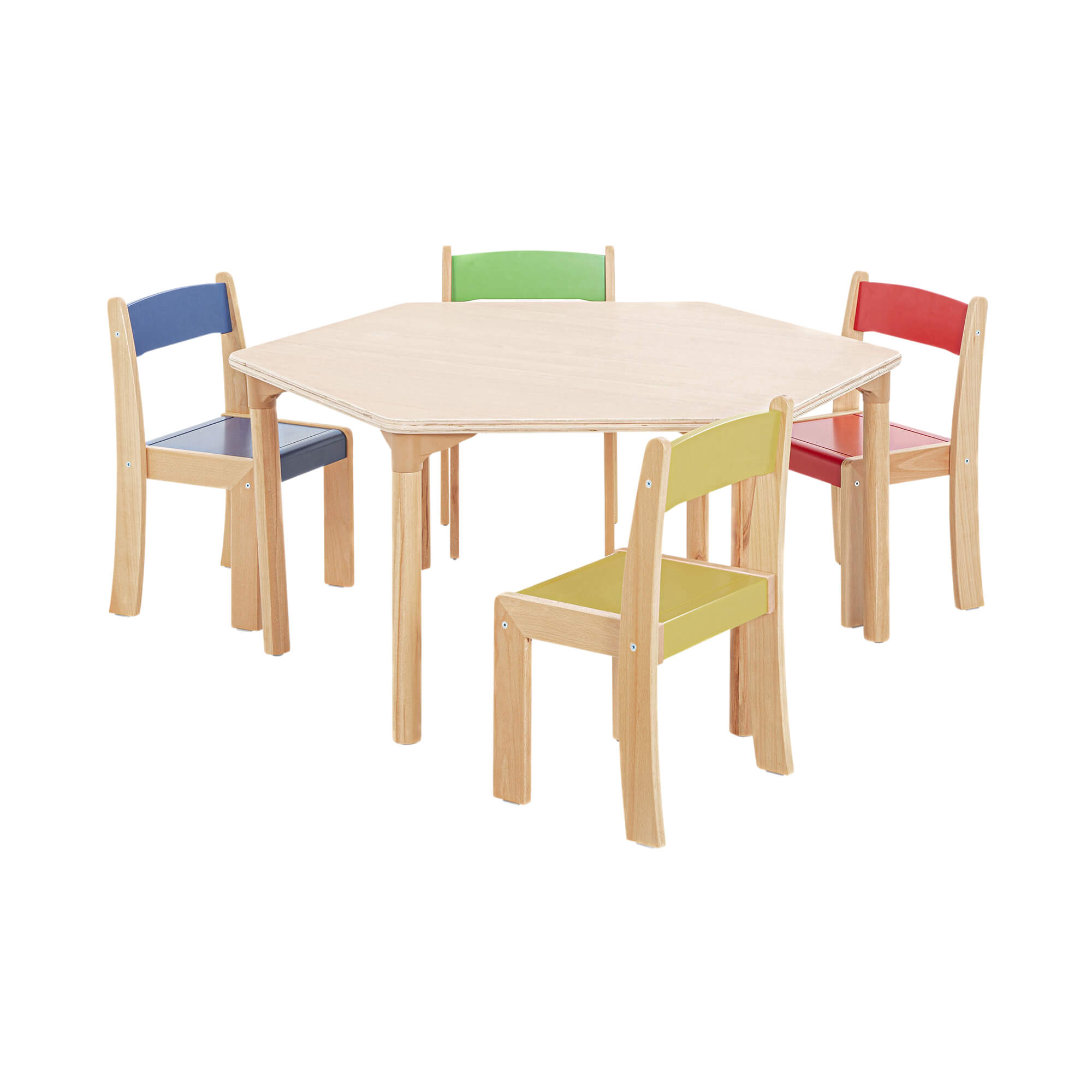 Beechwood Hexagon Tables